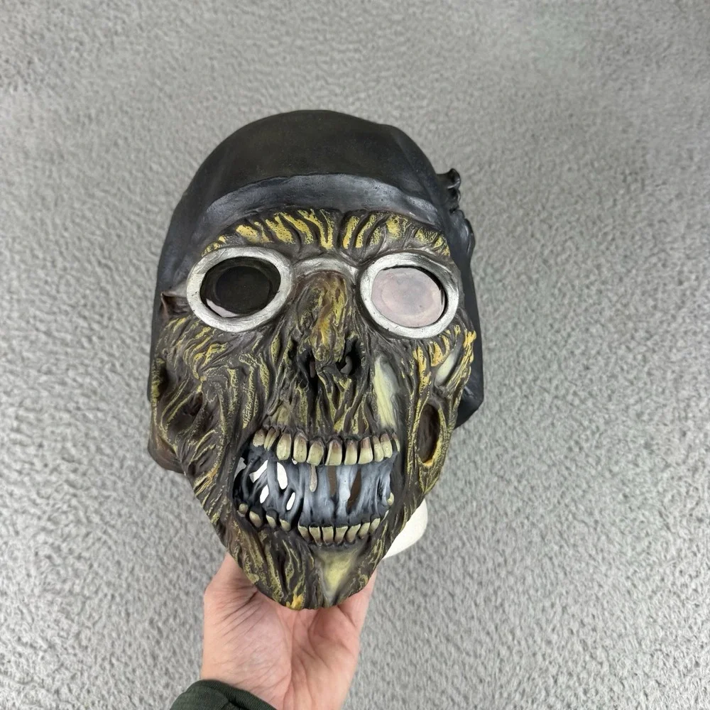 Motorcycle Monster Halloween Mask Adult Rubies Costume 1995 Vintage Latex Rubber